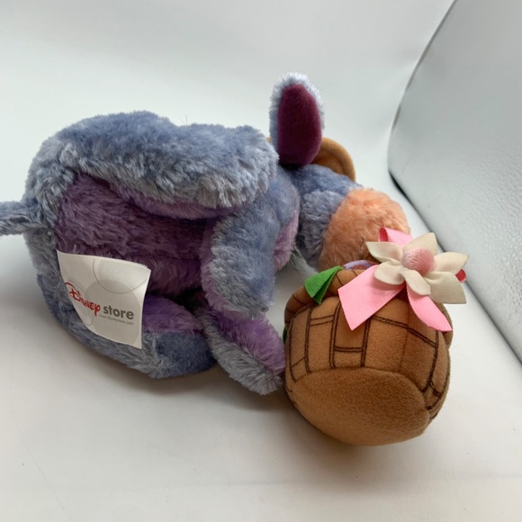 Disney Store Eeyore Easter Basket Flower Winnie & Friends Beanie Small 6" Plush - Picture 5 of 11